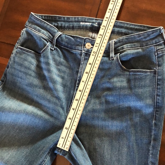 Women’s size 10 tall old navy high-rise super skinny bluejeans - Picture 7 of 11